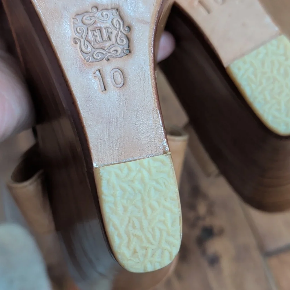 Bali ELF Dreamer Platform Tan Wedge Sandals